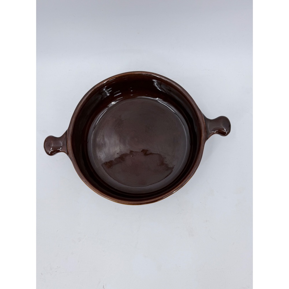 Tappan Casserole Dish Large Brown Vintage Ceramic Microwave Cookware USA